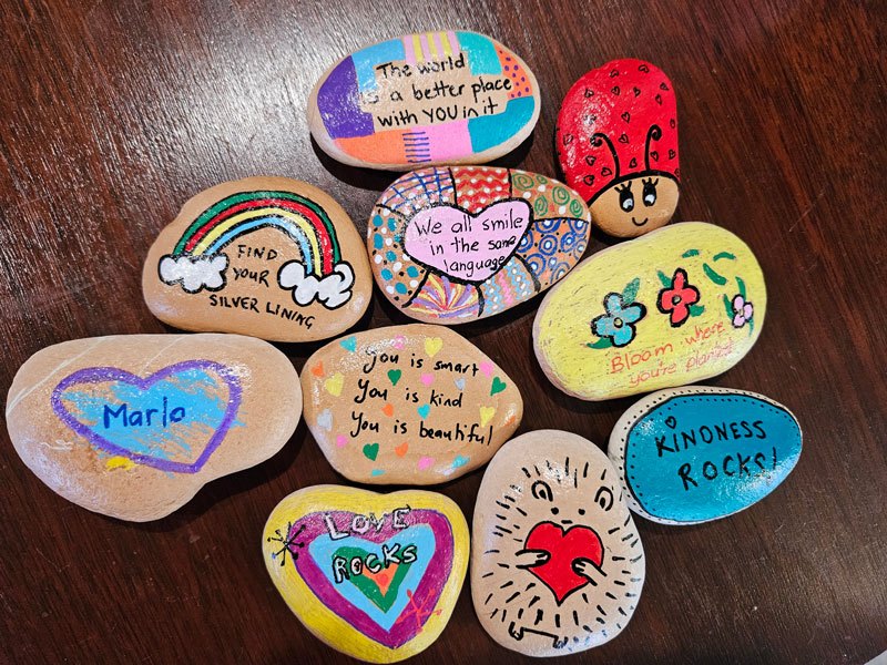 Kindness-Rocks--school-holiday-rock-painting-session